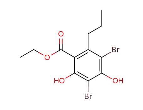 3,5-dibromo-2,4-dihydroxy-6-propylbenzoic acid ethyl ester
